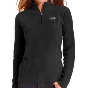 Black Northface Fleece half zip women’s
